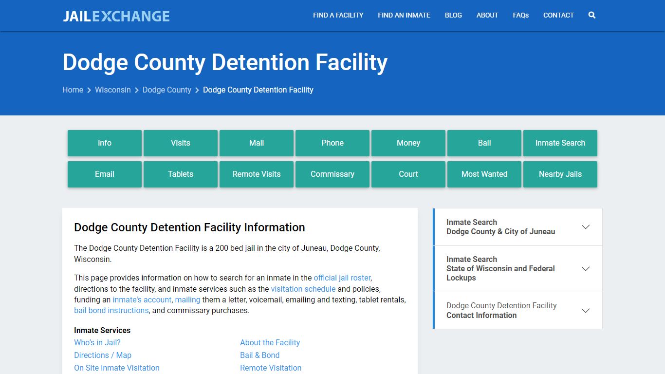 Dodge County Detention Facility - Jail Exchange